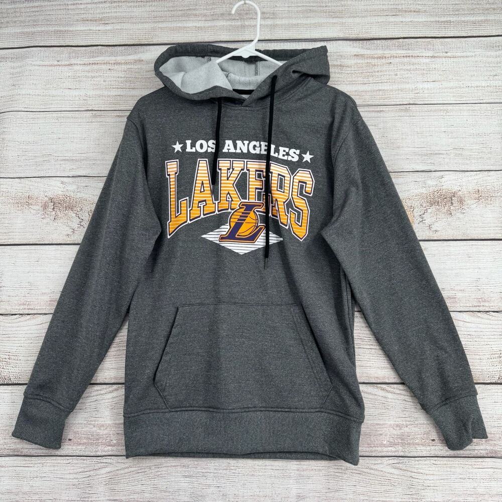 NBA Los Angeles Lakers Hoodie Sweatshirt Adult‎ Size Small Gray